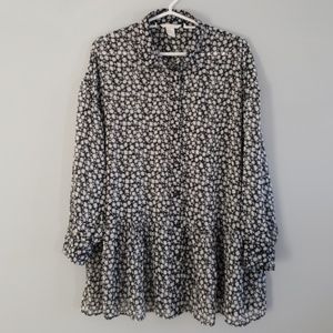 NWOT - H&M Button Down Floral Dress